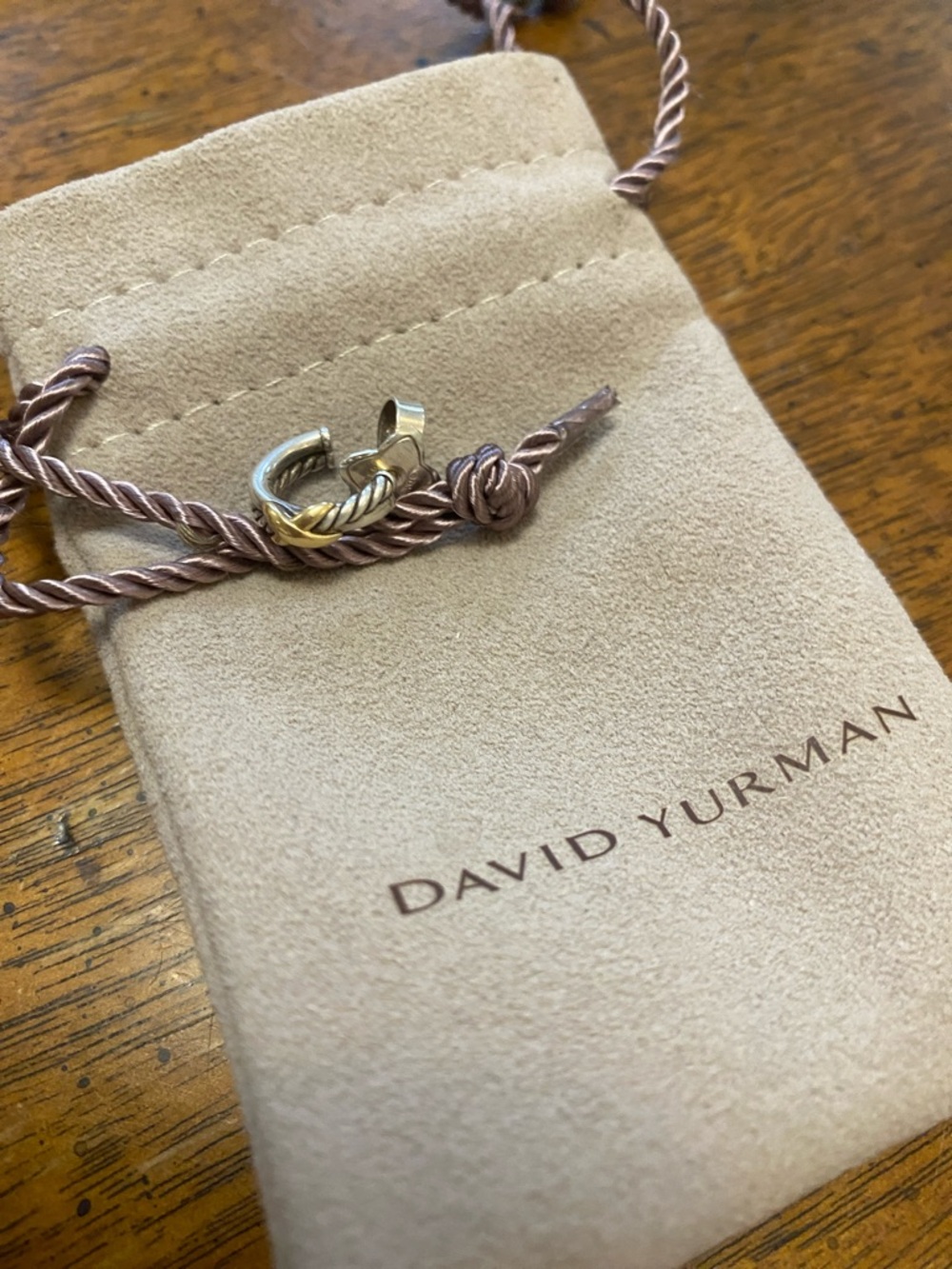 David Yurman Petite X Hoop Earring